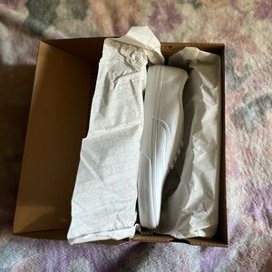 Men’s Authentic White Vans, Brand New in Box